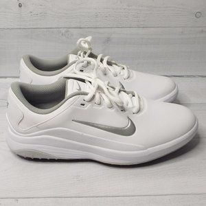 🆕️ Nike Women's Vapor Golf Shoes White/Metallic Silver sz 8.5 AQ2324 100